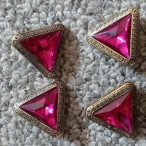 Set of four vintage buttons